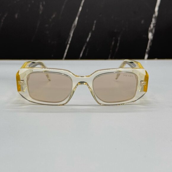 NEW SPR 17W 19X30N PRADA PR17WS 19X30N YELLOW PR 17WS 19X30N WOMEN SUNGLASSES - Picture 3 of 9